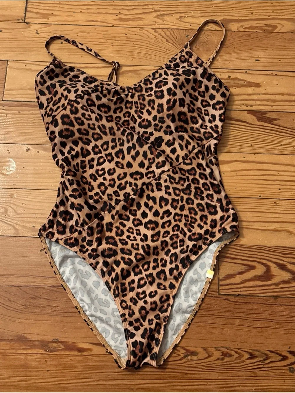 Summersalt One Piece Swimsuit Leopard Print Brown Size 8